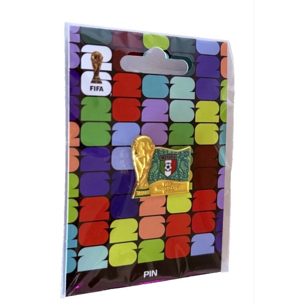 Rare FIFA World Cup 2026 Mexico Commemorative Trophy Pin - Official Licensed